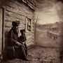 Komédiázás a Shtetlben, nedves kollódiumos üvegnegatív, albumin print  
