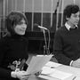 Kovács Kati és Tímár Béla Magyar Rádió stúdiójában 1974-ben
