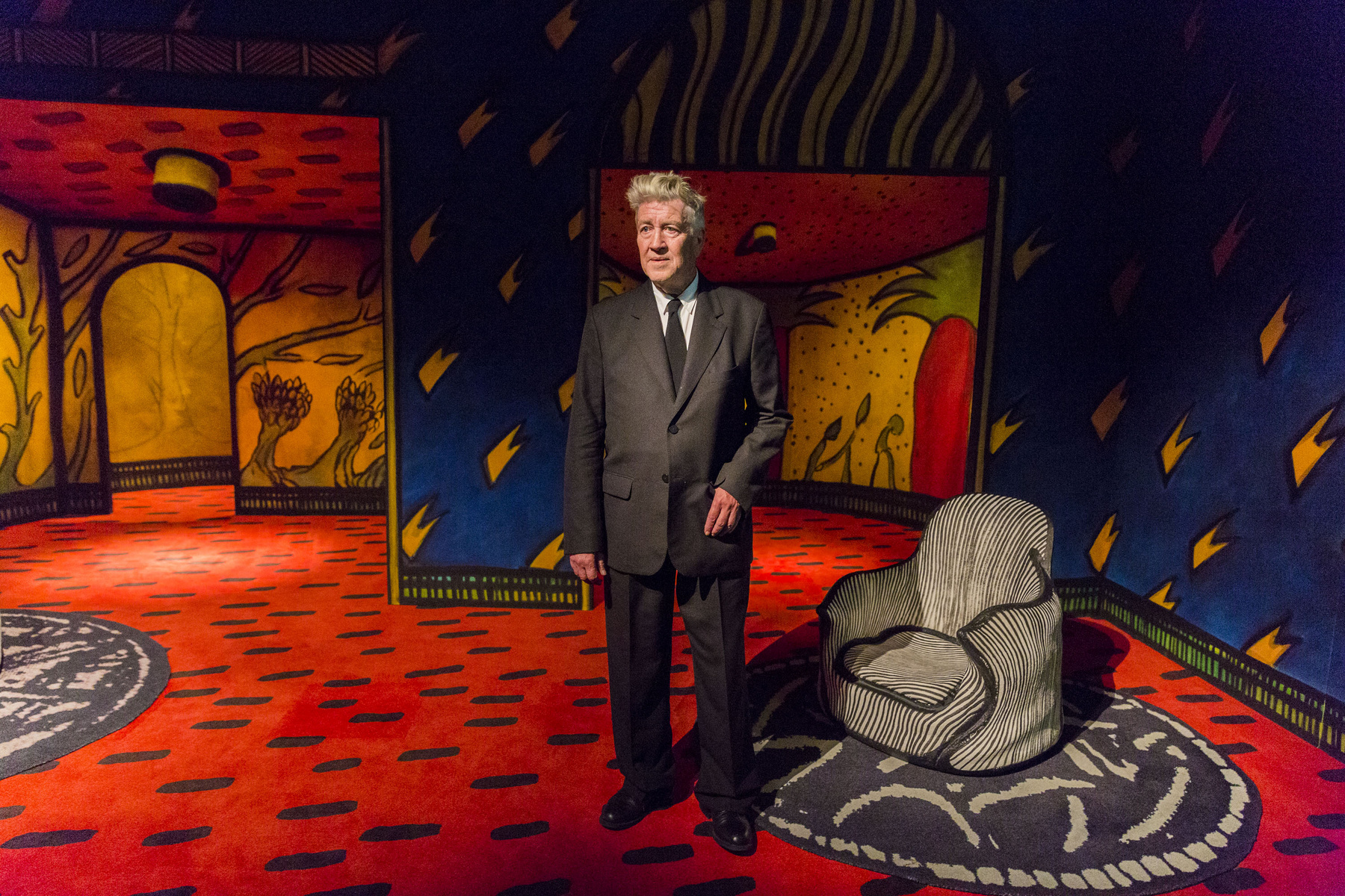 Dean Stockwell, Francesca Annis és David Lynch a Dűne forgatásán