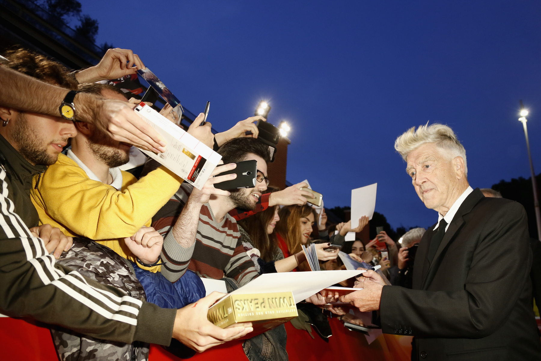 Dean Stockwell, Francesca Annis és David Lynch a Dűne forgatásán