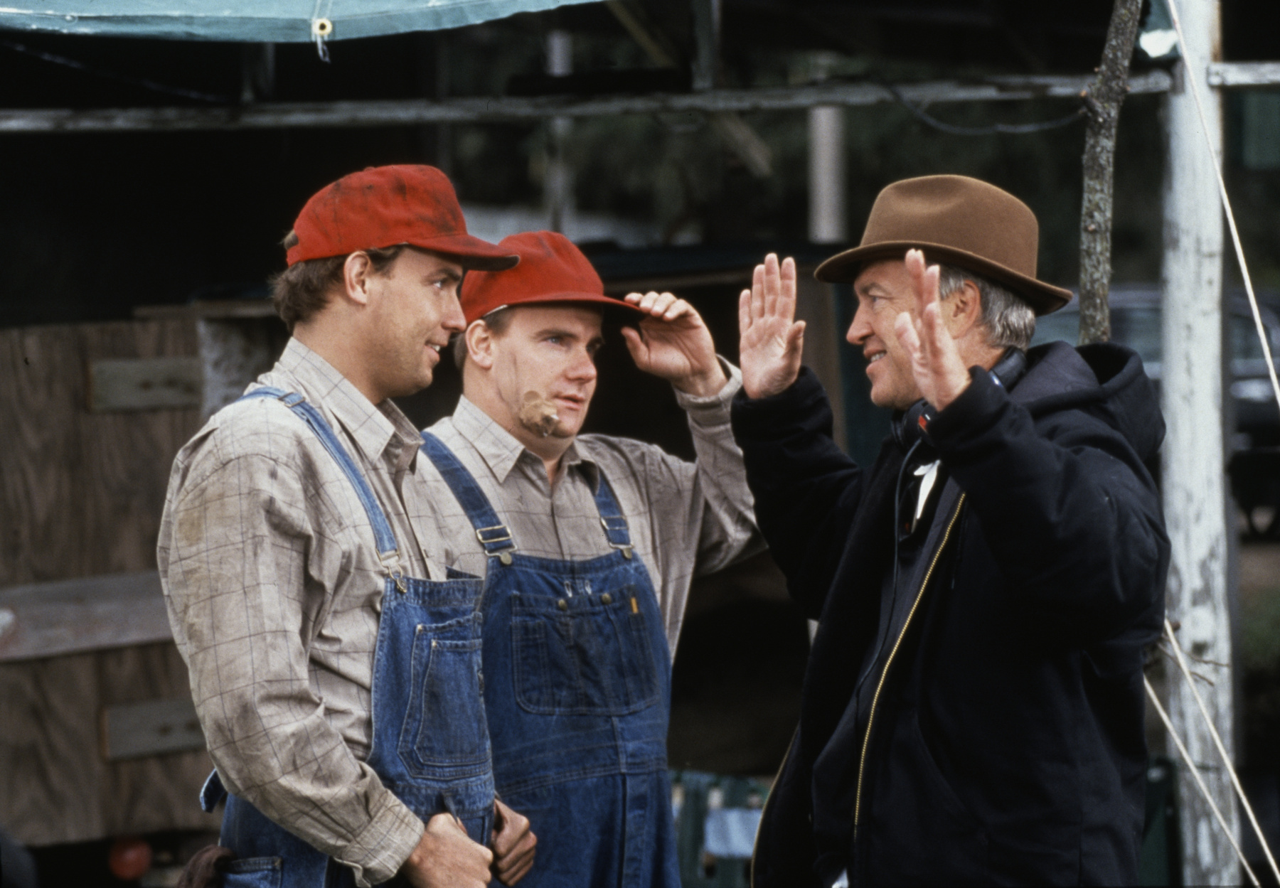 Dean Stockwell, Francesca Annis és David Lynch a Dűne forgatásán