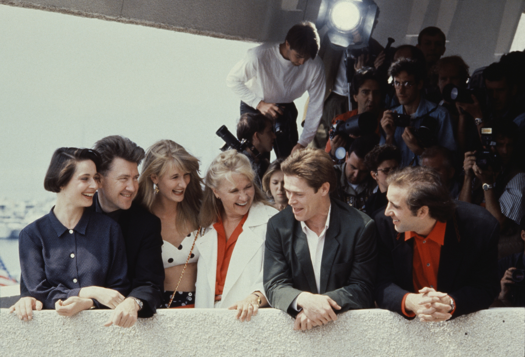 Dean Stockwell, Francesca Annis és David Lynch a Dűne forgatásán