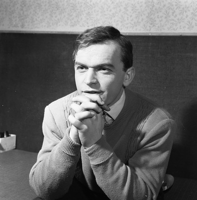 Tabi László Szomorú szerelmesek szanatóriuma című művéből készült tévéjáték forgatása. Bodrogi Gyula és Felföldi Anikó 1971-ban