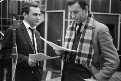 Tabi László Szomorú szerelmesek szanatóriuma című művéből készült tévéjáték forgatása. Bodrogi Gyula és Felföldi Anikó 1971-ban