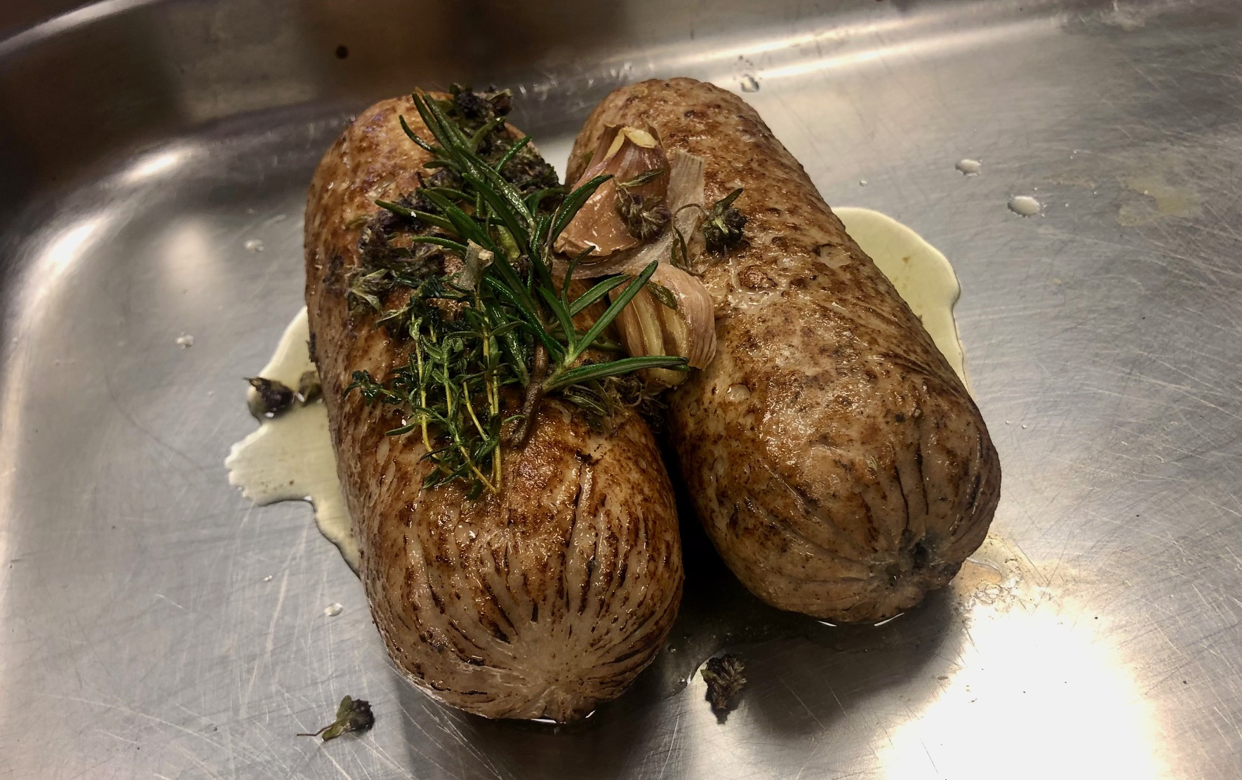 Prádba hengergetett bárányfilé hőkezelése