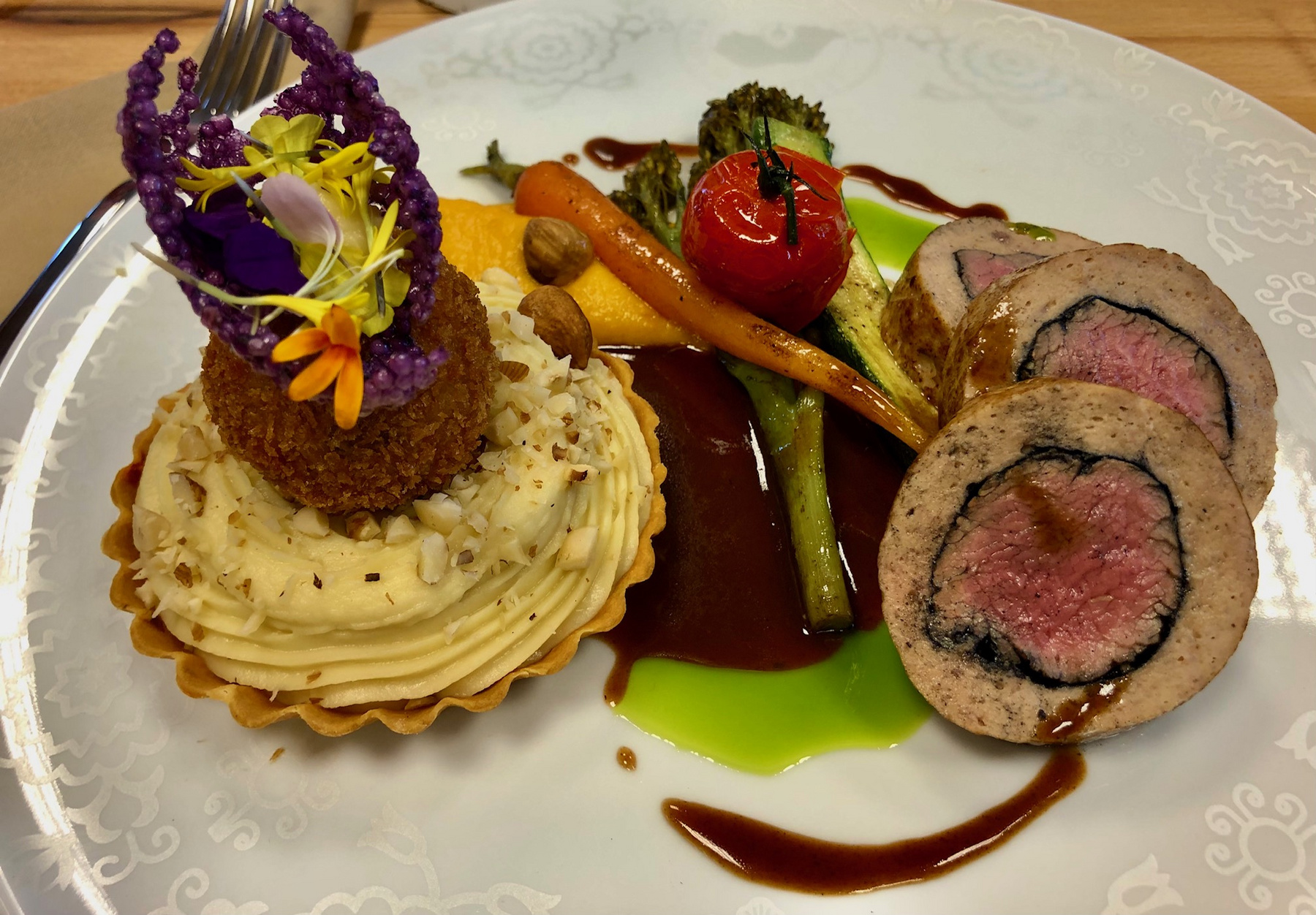 Prádba hengergetett bárányfilé hőkezelése