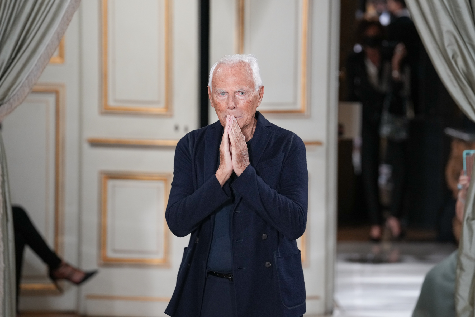 Giorgio Armani 2021. július 6-án, Párizs, Franciaországban 