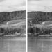 Az ötvenes években még annyi épület sem volt a hegyen, mint amennyit a két képen látnak. A két fotó között van némi átfedés.