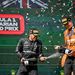 Lewis Hamilton és Oscar Piastri a 39. Formula–1-es Magyar Nagydíj dobogóján 2024. július 21-én