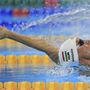 Katinka a 2016-os riói nyári olimpia 100 méteres hátúszás versenyszámának elődöntőjében