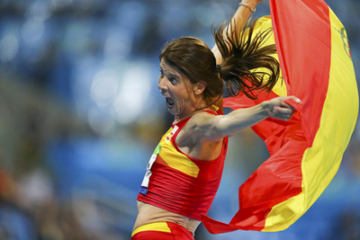 A 37 éves Ruth Beita a magasugrás bajnoka. A spanyol 197 centivel nyert. 