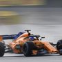 Fernando Alonso a McLaren spanyol versenyzője a Forma-1-es Magyar Nagydíj időmérő edzésén a mogyoródi Hungaroringen 2018. július 28-án.
