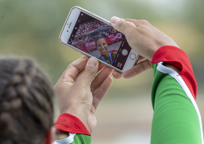 Nézők a szegedi kajak-kenu világbajnokságon 2019. augusztus 25-én