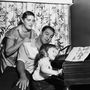 Rocky Marciano feleségével és lányával 1956-ban.
