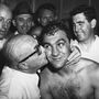 Ezzard Charlest végül 15 menetben győzte le Marciano. A mérkőzés után Al Weill, Rocky edzője arcon csókolta a boxolót örömében.