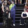 Kiss Péter Pál paralimpiai bajnok kajakos beszél, miután átvette az Év fogyatékos férfi sportolója díjat az M4 Sport-Az Év Sportolója Gálán a Magyar Állami Operaházban 2024. január 8-án