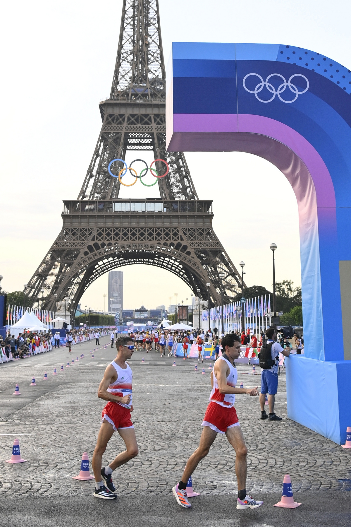 Madarász Viktória a női 20 kilométeres gyaloglás mezőnyében 2024. augusztus 1-jén