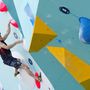 A brit Hamish McArthur az olimpia ügyességi (boulder) és nehézségi (lead) mászásból álló férfi kombinált versenyszám elődöntőjében.