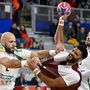 Sipos Adrián (b) és Szita Zoltán (j) valamint a katari Abdelrahman Tarek Abdalla 