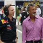 Christian Horner és Eddie Jordan a Hungaroringen 