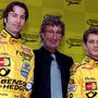Heinz-Harald Frentzen, Eddie Jordan és Jarno Trulli 2000. január 31-én 