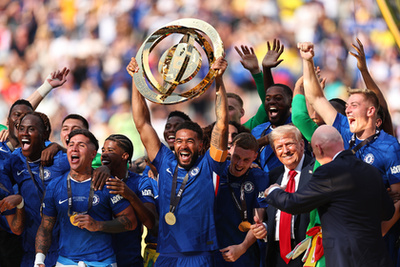 Reece James és Donald Trump amerikai elnök 