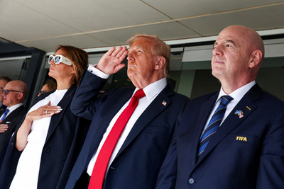 Reece James és Donald Trump amerikai elnök 