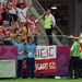 A lengyel Robert Lewandowski gólöröme az Eb első mérkőzésén