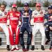 Lewis Hamilton, Fernando Alonso,  Mark Webber,   Jenson Button  és Sebastian Vettel