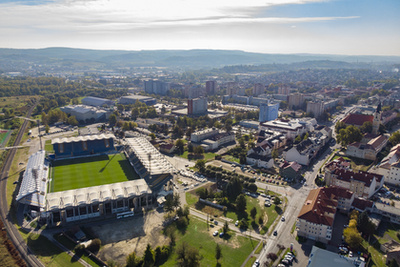 A Kisvárda FC labdarúgócsapatának újonnan felavatott stadionja a kisvárdai Várkert Stadion a labdarúgó OTP Bank Liga 4. fordulójában játszott Kisvárda Master Good - Ferencvárosi TC mérkőzésen 2018. augusztus 11-én.
