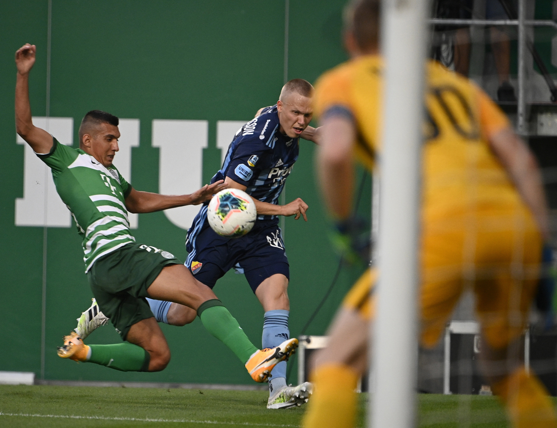 Ferencvárosi gólöröm a labdarúgó Bajnokok Ligája-selejtező 1. fordulójában játszott Ferencvárosi TC - Djurgarden mérkõzésen a Groupama Arénában 2020. augusztus 19-én.
