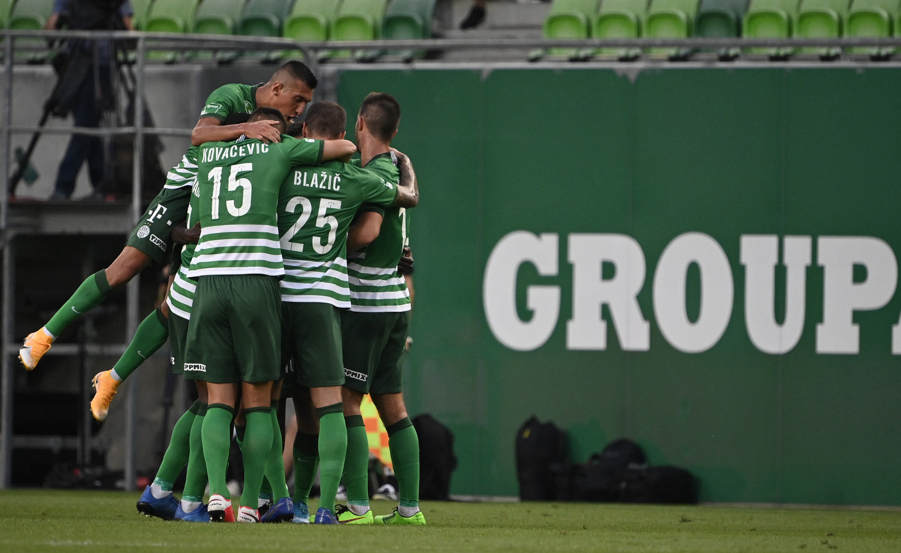 Ferencvárosi gólöröm a labdarúgó Bajnokok Ligája-selejtező 1. fordulójában játszott Ferencvárosi TC - Djurgarden mérkõzésen a Groupama Arénában 2020. augusztus 19-én.