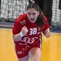 Vámos Petra, a magyar válogatott játékosa a spanyolországi női kézilabda-világbajnokság E csoportjának második fordulójában Csehország ellen játszott mérkőzésen a llíriai sportcsarnokban 2021. december 4-én