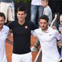 Francesco Totti, Novak Djokovic, Alessandro Florenzi és Caroline Wozniacki 