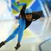 Az olimpiai bajnok Shani Davis a richmondi fedett jégpályán, Vancouverben