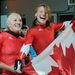 A női bobverseny győztesei a kanadaiak: Kaillie Humphries, Heather Moyse 