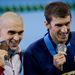 Cseh Laci és Phelps az érmekkel