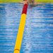 Cseh László kapaszkodik a kötélbe a célba érkezés után a 400 méteres vegyesúszás harmadik időfutamában a 14. FINA vizes világbajnokságon, Sanghajban