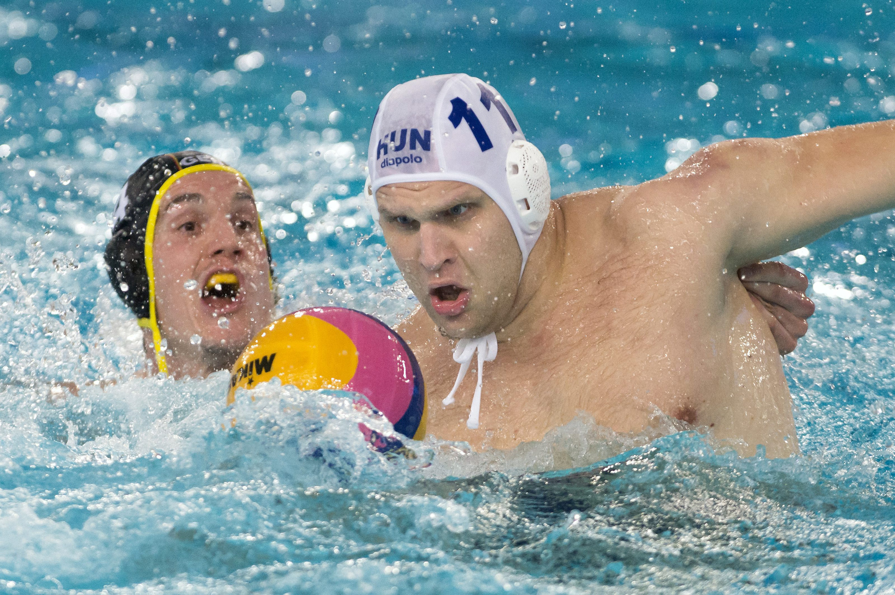 Varga Dániel (b) és a német Marin Restovic