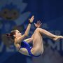 Kormos Villő a 10 méteres női toronyugrás selejtezőjében a 17. vizes világbajnokságon a Duna Arénában 2017. július 18-án.