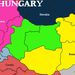 Közép-Európa. Zölddel Magyarország.