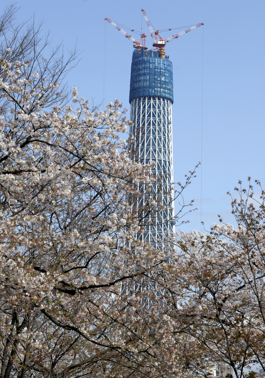 A torony hivatalos átadása 2012 februárjában lesz, a nagyközönség előtt májusban nyitják meg. Az expresszlift egy perc alatt visz fel az alsó, 350 méter magasságban kiépített kilátóhoz 2000 jenért (5700 forint), majd egy újabb ezresért a még száz méterrel magasabban levő felső kilátóig is feljuthatnak a turisták