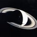 A Voyager fotója a Szaturnusz gyűrűiről.