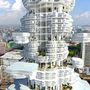 Szingapúri Felhőváros (Kazah Építészek Társasága)