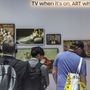 Samsung Art sorozat tévéi kikapcsolva festmények, fotók művészi megjelenítésére alkalmasak