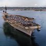 1983: a USS Kitty Hawk (CV 63) San Diegoba érkezik miután nagyjavításon esett át a haditengerészet bremertoni kikötőjében (Puget Sound, Washington állam). 