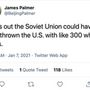 Egy szimpla tweet: Mint kiderült, a Szovjetúnió 300 fehér sráccal megdönthette volna az Egyesült Államokat.
