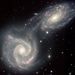 Az Arp 271 ütközö galaxisai. Hasonló, közös jövő vár az Androméda-ködre és a Tejútrendszerre is néhány évmilliárd múlva