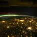 Északi fény 2011. szeptember 29-én a Nmezetközi Űrállomásról nézve.