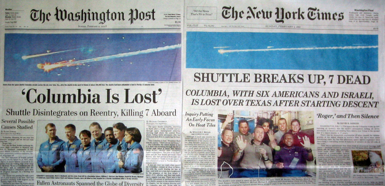 Kilenc évvel ezelőtt, 2003. február 3-án a Columbia űrsikló és hétfős legénysége veszett oda visszatérés közben. Róluk is megemlékeznek ezekben a napokban.